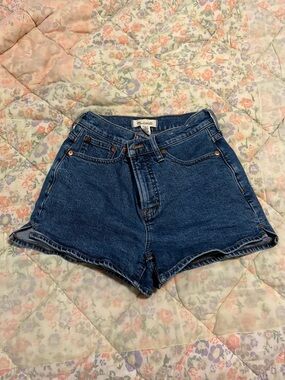 Madewell High-Rise Blue Denim Women's Shorts